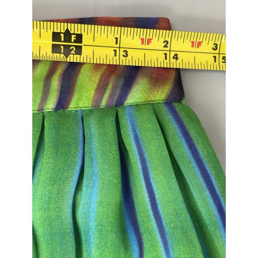 Vince Camuto Mirror Rainbow Maxi Skirt Size 2 Tie Dye Boho Festival - Picture 9 of 13